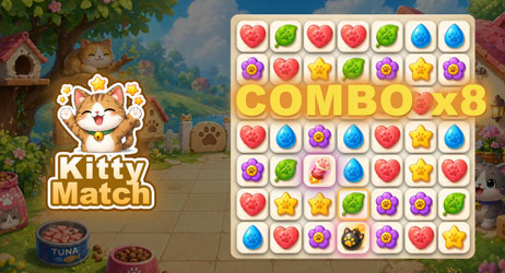 Source of Kitty Match 3 Puzzle Game Game Image