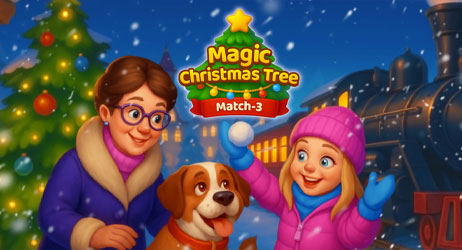 Source of Magic Christmas Tree - Match 3 Game Image