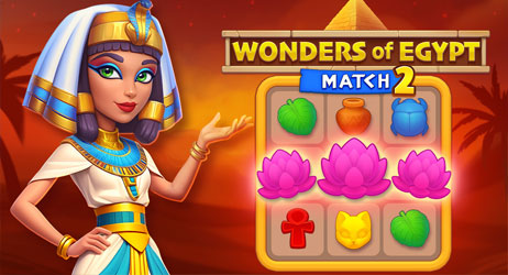 Source of Wonders of Egypt Match 2 Game Image
