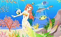 A Decoração da Sereia no Mar