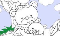 Bear Family Coloring