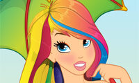 Regenboogprinses opmaken
