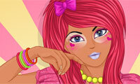 Japanse ganguro opmaken