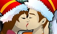 Zoenen met kerst