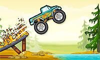 Monstertruck vs het bos