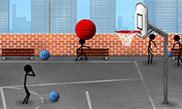Basquete de Rua do Boneco Palito