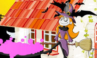 Halloweenhuisje versieren