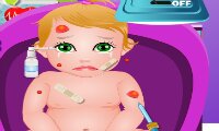 Baby Juliette bij de dokter
