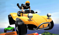 Racen met strandbuggy's