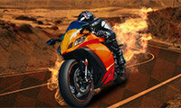 Sportliche Motorrad-Herausforderung