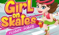 Girl on Skates: Flower Power