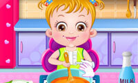Baby Hazel in Kitchen