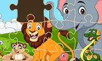 Jigsaw Puzzle: Fun Zoo Animals