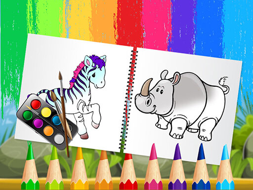 Zoo Animals: Coloring Book